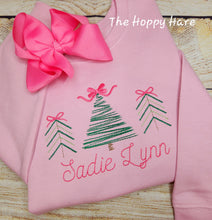 Load image into Gallery viewer, Christmas Tree Trio Sweatshirt
