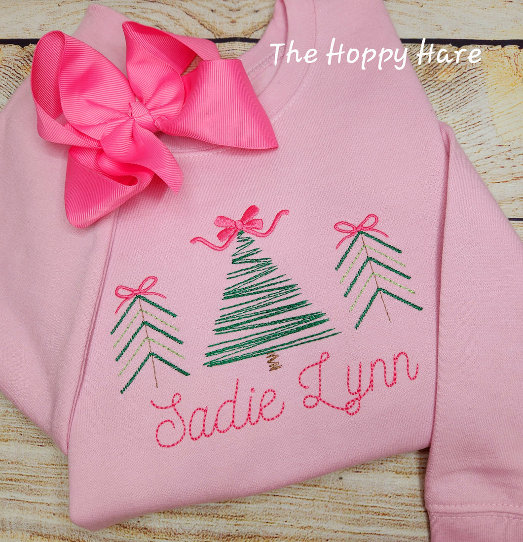 Christmas Tree Trio Sweatshirt